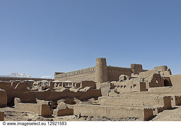 Rayen Castle situated on the skirts of the mountain Haraz Kerman Province Iran Middle East