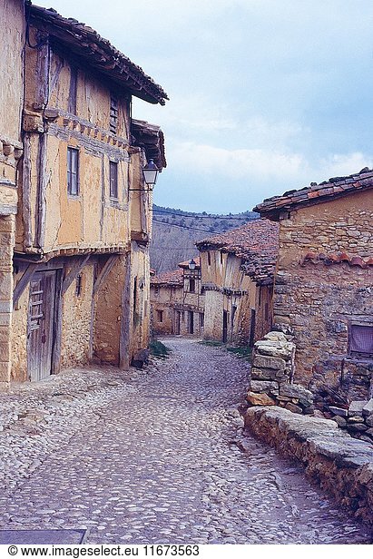 Real street. Calata?azor  Soria province  Castilla Leon  Spain.