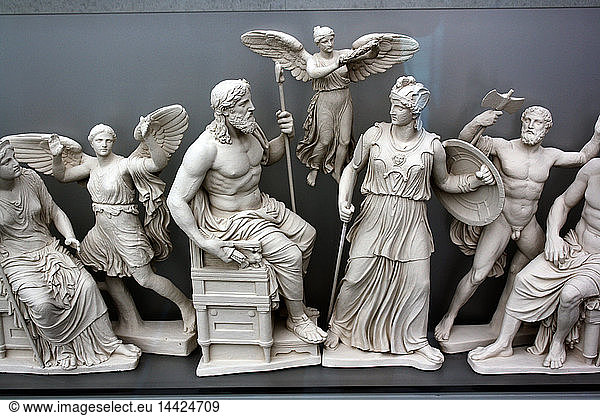 Reconstruction of the east pediment of the Parthenon according to a ...