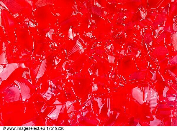 red jelly texture with different shapes
