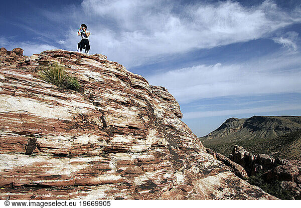 Red Rock Canyon in Las Vegas  Nevada.