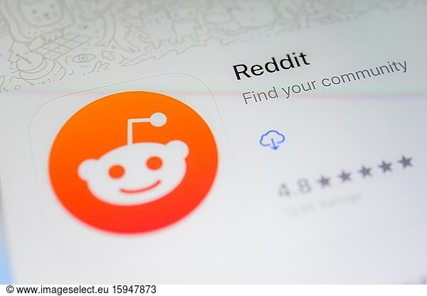 Reddit App  social network  app icon  screenshot  smartphone  detail  full screen