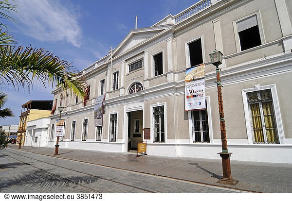 Regionales Museum  Naturgeschichte  Kulturgeschichte  Avenida Baquedano  historische Gebäude  Iquique  Norte Grande  Nordchile  Chile  Südamerika