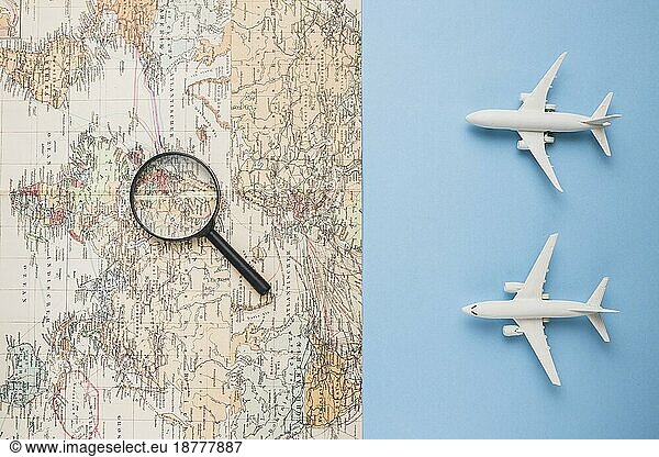 Reise-Konzept mit Karte Flugzeug. Auflösung und hohe Qualität schönes Foto