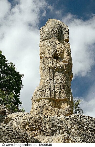 Relief Apollon Mithras  Adiyaman Province  Kahta  1st century B.C.  Commagene  statue  Nemrud National Park  Nemrut  Turkey  Asia