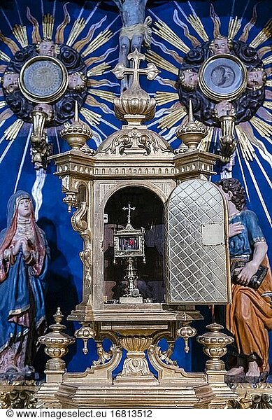 Reliquie mit den heiligen Dornen Christi  Museo de la Caballada  Kirche der Heiligen Dreifaltigkeit  Atienza  Guadalajara  Spanien.