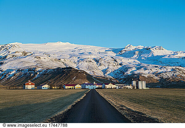 remote farm at the edge of Eyjafjallajökull in south Iceland