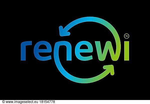 Renewi  Logo  Schwarzer Hintergrund