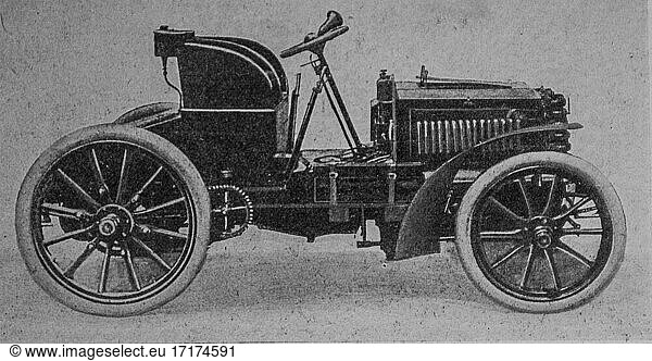 Rennwagen  The Modern Mechanic  Verlag für kommerzielle Buchhandlungen  1890.
