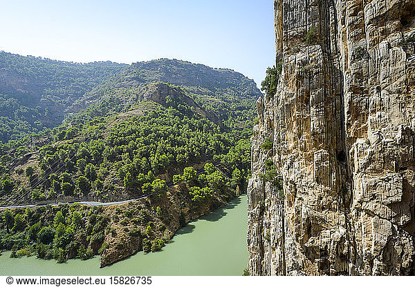 Reservoir on the Guadalhorce River  Natural Site of Desfiladero