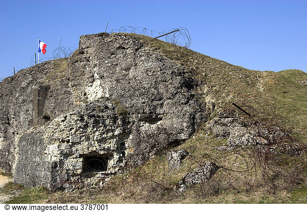 Reste des Fort de Vaux  Verdun  Lothringen  Frankreich
