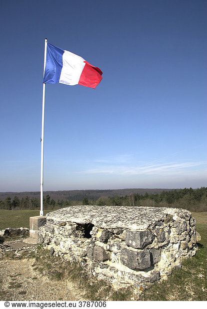 Reste des Fort de Vaux  Verdun  Lothringen  Frankreich