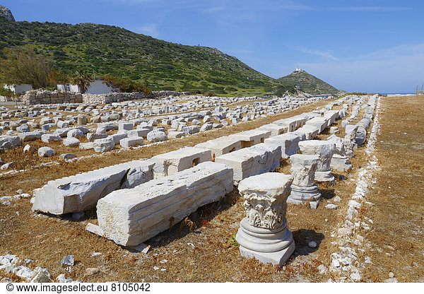 Reste vom Dionysos-Tempel,  antike Stadt Knidos