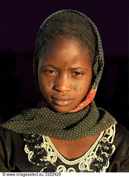 Retrato de mujer del niger