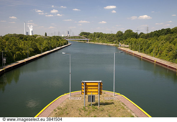 Rhein-Herne-Kanal  Herne  Ruhrgebiet  Nordrhein-Westfalen  Deutschland  Europa