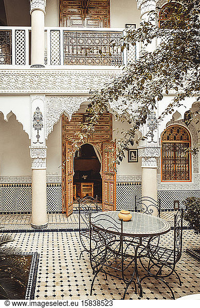 Riad-Detail Interieur in Marrakesch