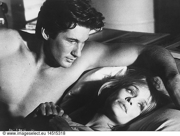 Richard Gere and Lauren Hutton  on-set of the Film  American Gigolo  1980