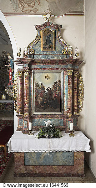 Right side altar of St. Nikolaus in Selbach