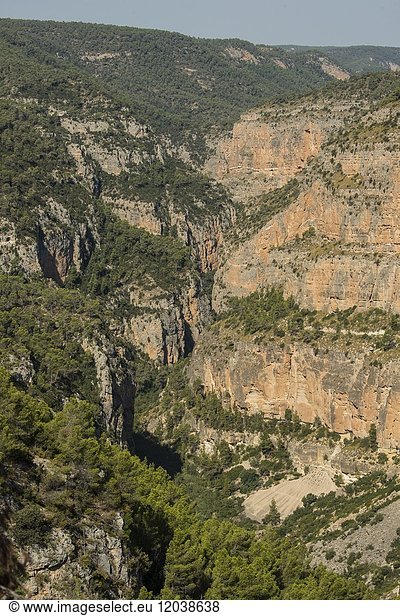River Jucar canyon. Jalance. Valle de Ayora. Valencian Community. Spain