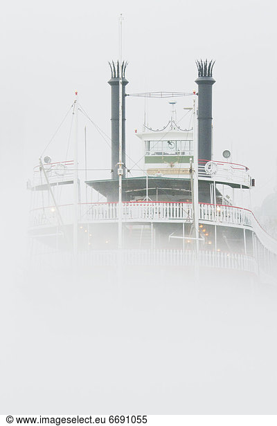 Riverboat in the Fog