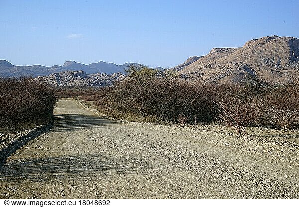 Road D1937  Erongo Mountains  Republic of Namibia