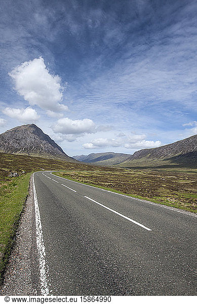 Road through Glencoe  Scotland  United Kingdom  Europe