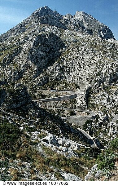 Road to Sa Calobra  Majorca  Balearic Islands  Spain  Road to Sa Calobra  Majorca  Balearic Islands  Spain  Europe  Landscapes  landscapes  mountains  mountains  mountains  Europe