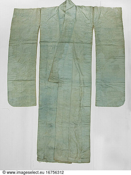 Robe with long swinging sleeves (furisode)  ca. 1615–1868. Edo period (1615–1868).
  165.1 × 125.4 cm.
Inv. Nr. 2001.428.49
New York  Metropolitan Museum of Art.
