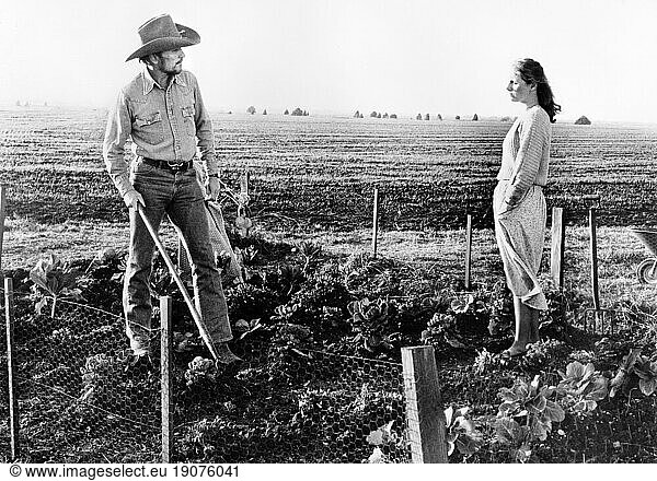 Robert Duvall  Tess Harper  on-set of the Film  'Tender Mercies'  Universal Pictures  1983