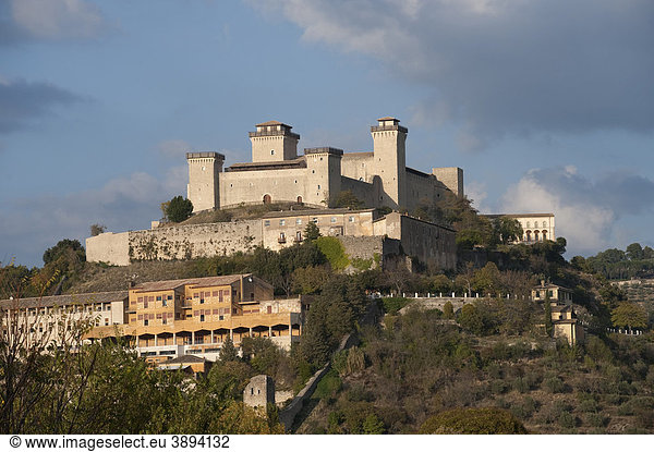 Rocca di Albornoz Spoleto Umbrien Italien Europa