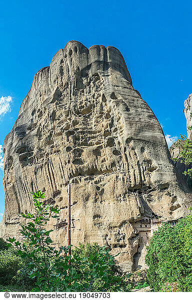 Rock formation in Meteora  Greece