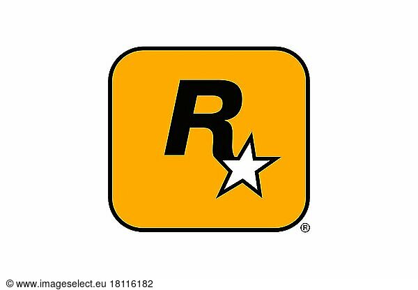 Rockstar Games  Logo  Weißer Hintergrund