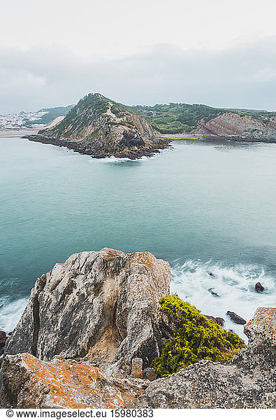 Rocky coastline  Peniche  Portugal