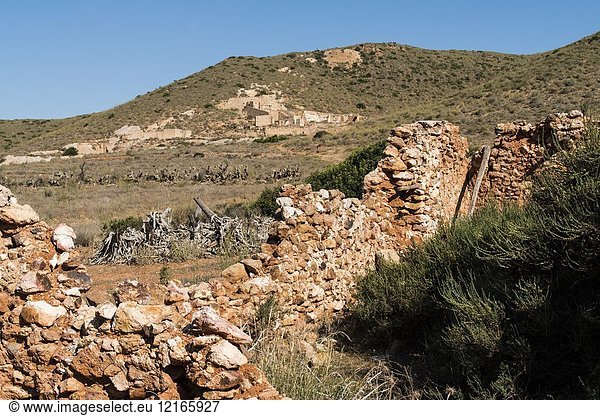 Rodalquilar  abandoned gold mine  Cabo de Gata  Almeria  Spain.