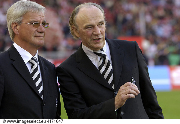 Rolf KÖNIGS (rechts) Präsident und Siegfried SÖLLNER (links) Vize-Präsident Borussia Mönchengladbach