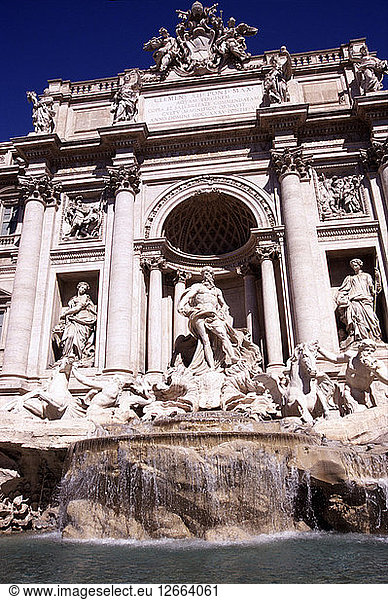 Rom  Überblick über die Fontana di Trevi  Übergang vom Barock zum Klassizismus  Werk von Nicol?