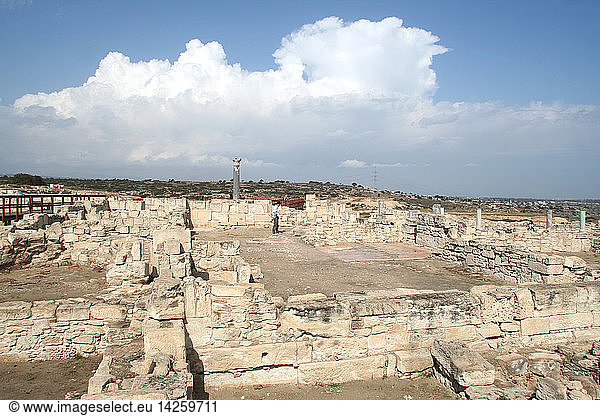 Roman Agora  Kurion Ancient site  Cyprus Island  Greece  Europe