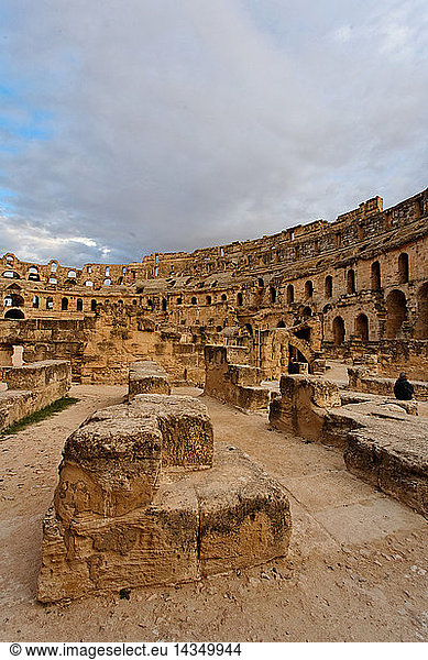 Roman amphitheatre,  El Djem,  Tunisia,  North Africa