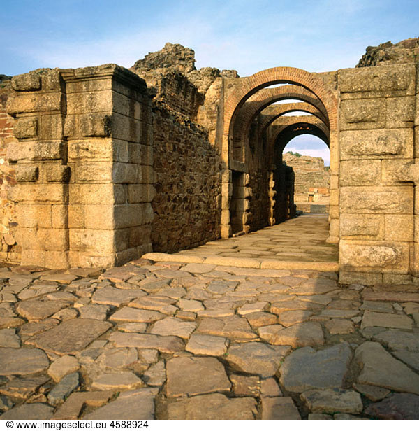Roman amphitheatre. MÃˆrida. Spain