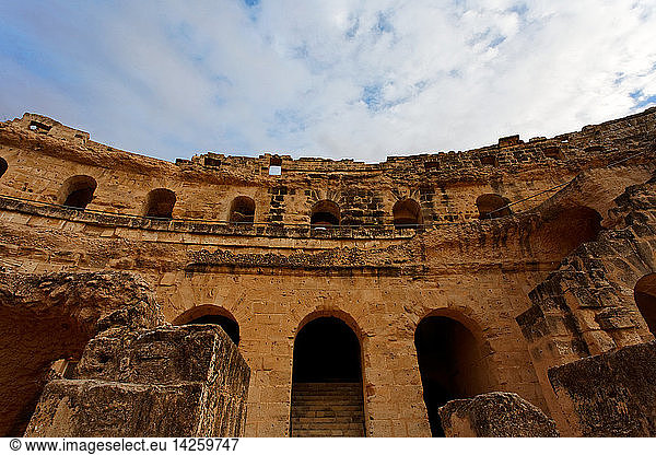 Roman amphitheatre El Djem Tunisia North Africa