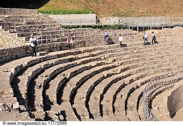 Roman amphitheatre Tarragona. Catalonia Spain