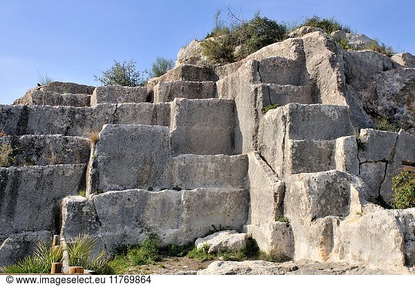 Roman quarry of Mèdol. Tarragona Catalonia Spain.