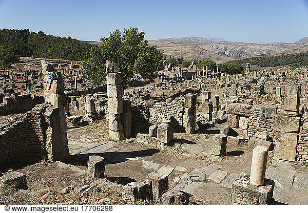 Roman Ruins Christian Quarter; Djemila Algeria