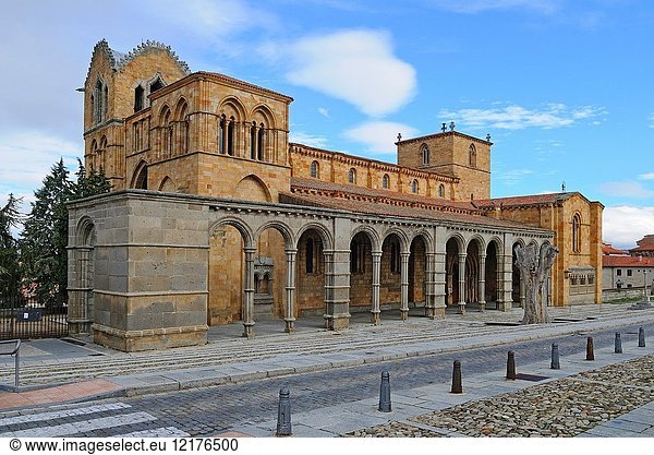 Romanesque basilica of San Vicente. Á?vila. Castilla y León. Spain
