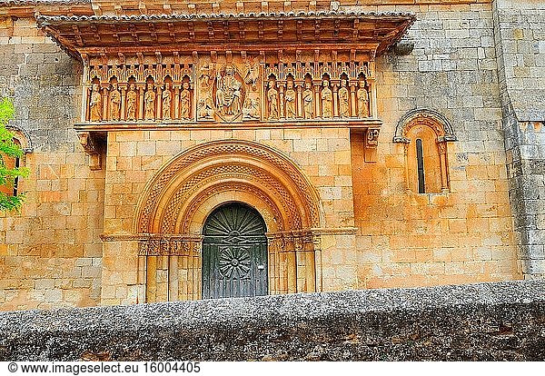 Romanesque church of San Juan Bautista. Moarves de Ojeda. Palencia province. Castilla y Le?n. Spain