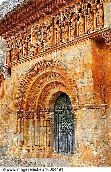 Romanesque church of San Juan Bautista. Moarves de Ojeda. Palencia province. Castilla y Le?n. Spain