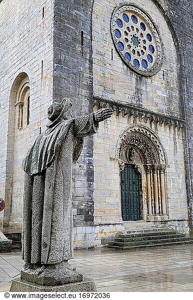 Romanische Kirche von San Nicol?s. Portomar?n. Camino de Santiago. Provinz Lugo. Galicien. Spanien