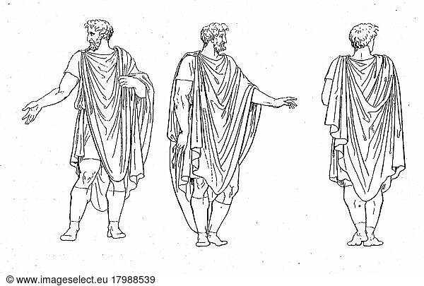 Rome Rome, Tribunes with Tunica and Lacerna Coat, History of Fashion ...