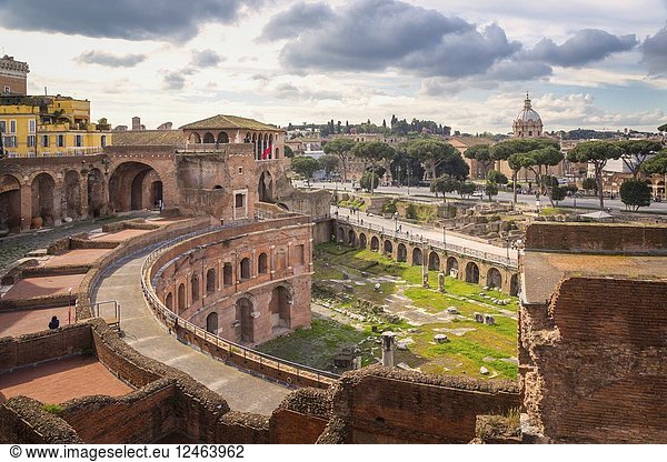 Rome  Italy. Trajan's Forum. The Historic Centre of Rome is a UNESCO World Heritage Site.