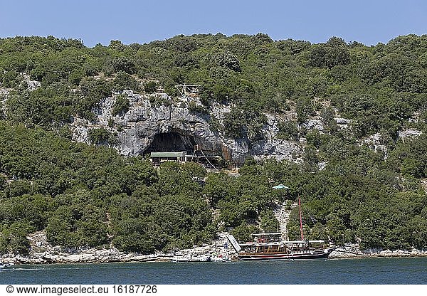 Romualdo Cave  Limski Channel  Istria  Croatia  Europe